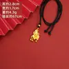 Nuevos Productos Estilo Chino: Collar Estilo Étnico con Forma de Dragón, Campana de Buda Maitreya Loto Ruyi, Suministro Directo del Fabricante de Joyería de Yiwu