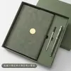 Conjunto de presente personalizado de caderno de negócios corporativo com logotipo impresso, bloco de notas de reunião de alta qualidade, agenda elegante A5