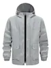 Chaqueta abrigo con capucha para hombre, deportiva, para exteriores, casual, corte holgado, versátil, moderna, con bolsillos grandes, comercio exterior