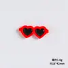 Gafas con Expresiones Divertidas de Boca de Salchicha, Pequeños Accesorios de Resina, Pegamento de Crema, Pompones, Piezas para Accesorios de Cabello Hechos a Mano para DIY