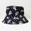 Comercio Exterior Transfronterizo Nuevo Dibujo Animado Estampado de Panda Sombrero Moda Infantil Versátil Protector Solar Sombrero de Pescador Sombrero de Cubeta de Doble Cara