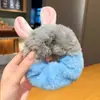 Presilhas de Cabelo de Pelúcia Infantis Zootopia Coelha Fofa Agente de Polícia Judy Corda de Cabelo para Bebê Acessórios de Cabelo para Meninas