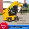 Exportado para Europa e América, empilhadeira multifuncional de rodas de uma máquina, minicarregadeira HT45GSkid Steer Loader