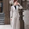 Terno Profissional Feminino Estilo Coreano Xadrez Moda Estilo Britânico Roupas de Trabalho Pequeno Terno Elegante Traje Vestido Outono e Inverno