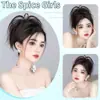 Nueva Chica Picante Pollo Cabeza de Lana Pinza Natural Bola de Cabeza Anillo para el Cabello 2024 Pluma de Pollo Cabeza de Lana Esponjosa Parte Superior Cranial Alta
