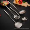 Espátula de aço inoxidável 316L colher de sopa Colander cozinha doméstica cauda pontiaguda estendida resistente a altas temperaturas anti-escaldadura colher colher conjunto de quatro peças