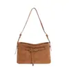 Bolsa Tote de Gran Capacidad 2025 Nuevo Otoño Retro Gamuza Bolso de Axila Bolso de Hombro Cruzado para Viajes Bolso de Mujer