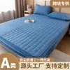 2026 Cross-border Foreign Trade Washed Cotton Quilted Single Piece Fitted Sheet Mattress Protector All-Season Non-slip Non-slip Bed Cover
