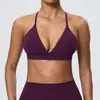 Venda Quente Europeia e Americana Roupa Íntima de Yoga Sutiã Esportivo Secagem Rápida Escovado em Ambos os Lados Sexy Costas Cruzadas Fitness Costas Bonitas 52736