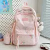 Mochila Escolar Ins Nicho Femenina Estudiante de Secundaria Mochila de Gran Capacidad de Aspecto Elevado Linda Mariposa Estudiante Mochila de Clase