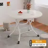 Mesa dobrável para uso doméstico, mesa de jantar para apartamento pequeno, dormitório, portátil para uso externo, adequada para montar barracas, mesa quadrada ou redonda, rápida de guardar