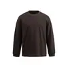 Sudadera básica retro simple de estilo japonés Rumeng con cuello redondo y manga larga para hombre, otoño, corte holgado, moderna, versátil, camisa base casual