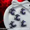 Accesorios de Estilo Oscuro Estilo Europeo y Americano Mariposa Negra Pistola Cruz de Rosa Colgante Pulsera de Cuentas DIY Collar
