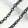 Cadena O redonda de hierro, cadena cruzada, accesorios para joyería DIY, cadena para colgar etiquetas publicitarias, cadena O de hierro para decoración de ropa y bolsos