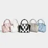 Bolsa de Mão Tecida de Fábrica Original 2026 Nova Coleção Primavera/Verão com Acabamento de Luxo, Bolsa Feminina de Ombro Único Transversal Grande Capacidade