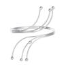 Kaitong Moda Europea y Americana Pulsera Solar Multicapa para Mujer y Hombre Anillo de Brazo Abierto de Metal Banda para el Brazo Suministro Directo de Fábrica