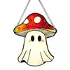 Decoración colgante de acrílico de fantasma de Halloween bestseller transfronterizo, decoración de ventana de fantasma de dibujos animados, manualidades decorativas para colgar en la pared del hogar