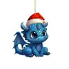 Decoraciones Navideñas Transfronterizas de Dibujos Animados de Dragón Volador para Coche y Hogar, Adornos para Árbol de Navidad, Decoraciones Navideñas para el Hogar