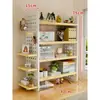 Prateleira de Armazenamento para Mesa, Organizador de Mesa, Estante Multi-Nível para Exibição de Livros, Painel Perfurado para Mesa de Escritório