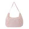 Bolsa japonesa plissada transversal para mulheres, bolsa de axila versátil de cor sólida de grande capacidade, bolsa de ombro de classe de estudante de alta qualidade