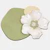 Alfombrilla de suelo de tierra de diatomeas simple transfronteriza, alfombrilla de baño floral antideslizante de forma irregular, alfombrilla de suelo absorbente de agua de secado rápido para entrada de baño