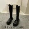 Botas Altas de Suela Gruesa, Botas Largas Forradas de Lana para Otoño e Invierno, Botas de Caballero, Botines Cortos Martin para Mujer, Botas Nuevas de Media Caña 2024