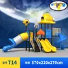Escorregador Grande para Jardim de Infância Espaço Externo Infantil Série Combinação de Balanços Equipamento de Diversão ao Ar Livre para Parque Comunitário