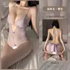 Linda Lingerie Nova de Renda para Mulheres, Abertura na Virilha, Sem Necessidade de Remover, Conjunto Sexy com Fecho Frontal, Body Sexy