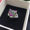 Elmosha joyería amor fuego color piedra retro anillo Amazon ebay AliExpress suministra una generación de cabello