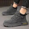 Zapatos de Protección Laboral para Hombre 2025 Otoño Obra de Construcción Antideslizantes Resistentes al Desgaste Impermeables Ropa de Trabajo Deportiva Martin Zapatos Modernos