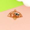 Tendencia Nacional Estilo Chino Aleación Goteo de Aceite Panda Gigante Joyería Accesorios Pendientes DIY Pulsera Llavero Colgante Colgante