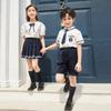 Ropa de jardín de infantes, camisa de verano, traje, ropa de clase, ropa de estilo británico universitario, uniforme de escuela primaria, ropa de verano, foto de graduación