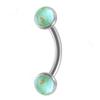 Europa y Estados Unidos transfronterizo caliente Anillo de ceja Aurora anillo de labio clavo de labio anillo de herradura acero inoxidable rosca interna joyería perforada Amazon