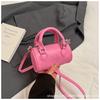 2025 Bolso Nuevo Transfronterizo Bolso de Mujer Simple Moda Letra Grabada Mano Hombro Bolso Bandolera Bolso Boston