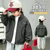 Jaqueta Xadrez Infantil Outono 2026 Novo Estilo Popular Item Quente do Ano Jaqueta Estilo Coreano Infantil Gola Alta Top Bonito