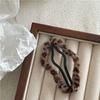 Clip BB de felpa vintage con estampado de leopardo para otoño e invierno, clip para flequillo de pelo rebelde, clip para el pelo rectangular de gotas de agua, nubes, estrella de cinco puntas, corazón