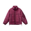 Chamarra de Plumas de Pato Blanco Black Fleet 90 para Mujer Otoño e Invierno Nuevo Diseño 2025 Cuello Alto Holgado