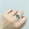 Nueva Moda China Nicho Lujo Ligero Cardumen de Peces Fideos de Huevo Peces Pequeños Anillo Moda Femenina Abierto Ajustable Anillo Incrustado Lujo Ligero Caliente