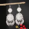 Pendientes de Pavo Real para Minorías Étnicas, Regalos Retro de Plata Miao Estilo Étnico, Accesorios de Pendientes Vintage de Imitación Plata