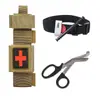 Torniquete tipo Cat Spin Vendaje Hemostático Kit Táctico EDC Tijeras de Campo Bolsa de Almacenamiento Juego Herramienta de Primeros Auxilios