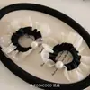 Estilo Japonés y Coreano Grande Elegante Versátil Borde de Encaje de Malla Bol de Perlas Elegante Lujo Ligero Calidad Suave Accesorios para el Cabello Destacados