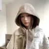 Bufanda de Cuello para Exterior Estilo Coreano Estilo Perezoso Gorro Pulóver Todo en Uno Invierno Cálido Gorro de Punto Mostrando Cara Protección Orejas Pequeñas Gorro de Lana para Mujer