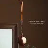 Pingente de Bule de Jacarandá Natural Brinquedo para Alívio do Estresse Chaveiro Estilo Chinês Vintage Peça Artesanal de Mão