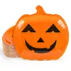 Estación de EE. UU. Transfronteriza Producto Nuevo Set de Vajilla Desechable de Halloween Suministros para Fiesta Platos de Papel Desechables para Fiesta