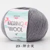 Hilo de Lana Merino Peinada al por Mayor Transfronterizo 50g para Tejer a Mano, Crochet, Suéter, Gorro, Bufanda, Hilo Completo