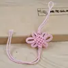 Nudo Doble Línea Nudo Largo Nudo Ping An Seda de Hielo Rayón Borla Fleco Flecos Joyería Accesorios Hechos a Mano Nudo