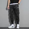 Macacão fino de verão calça ins maré marca Hong Kong vento bolso grande macacão solto masculino casual calça uma geração de cabelo