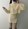 Recomendación de exportación Suéter Holgado Estilo Han Feng Chic para Mujer Vestido Traje de Dos Piezas