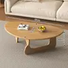 Mesa de Centro de Madera Maciza para Sala de Estar, Lujo Ligero, Mesa Triangular de Forma Especial Moderna y Sencilla, Mesa de Café Creativa para Balcón de Apartamento Pequeño de Celebridad de Internet