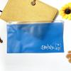 Bolsa de Cremallera Colorida de PVC para Fabricante, Versión Horizontal Translúcida, Bolsa Extendida Auto-Sellante para Lápices, Bolsa Tipo Sobre, Personalización